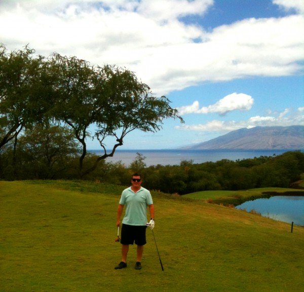Golfing at Makena