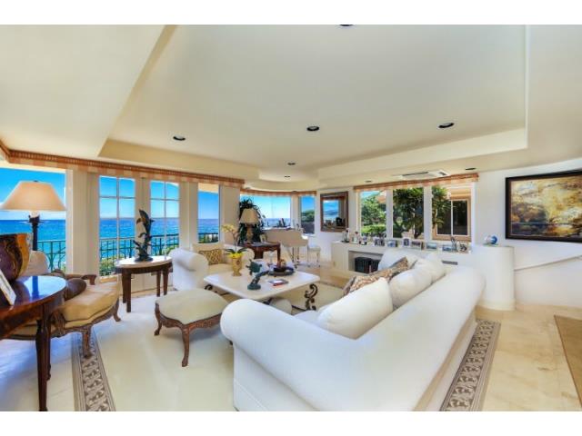 Formal Living room with French doors that open to ocean view la