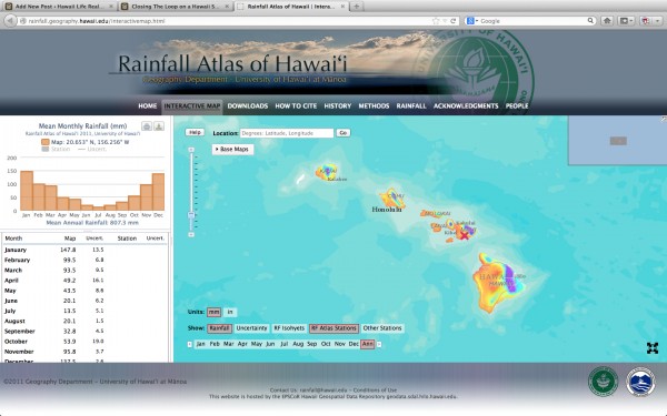 Rainfall Screen Shot