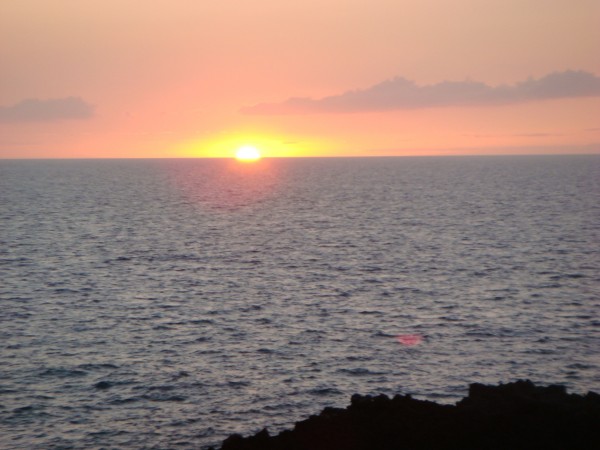 Sunset from Halii Kai oceanfront condo