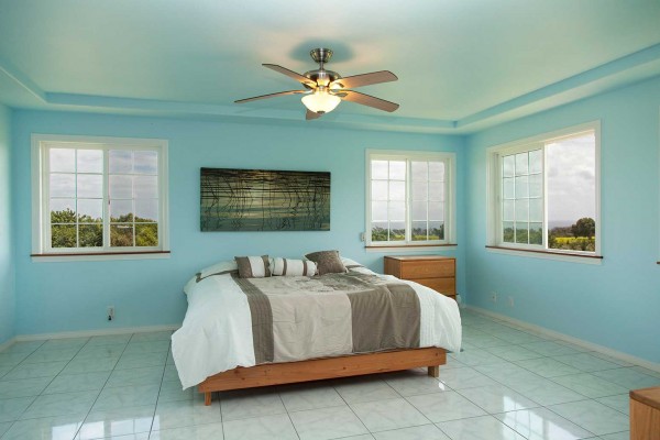 Master bedroom with ocean mountain views