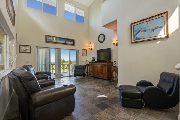 Media Room with private lanai leading to the pool and to the gorgeous ocean views