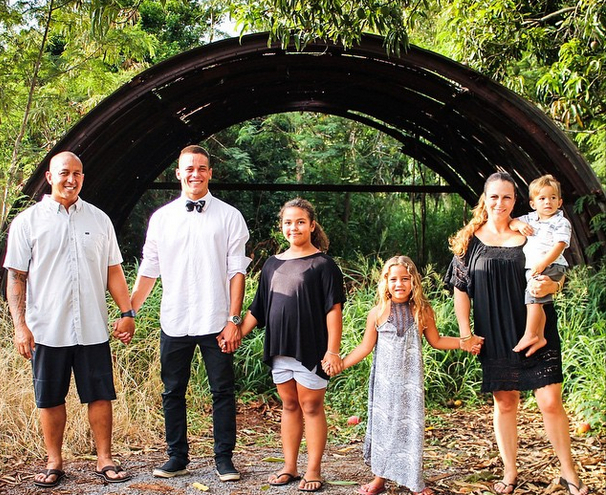 The Amadeo family in Paia Maui