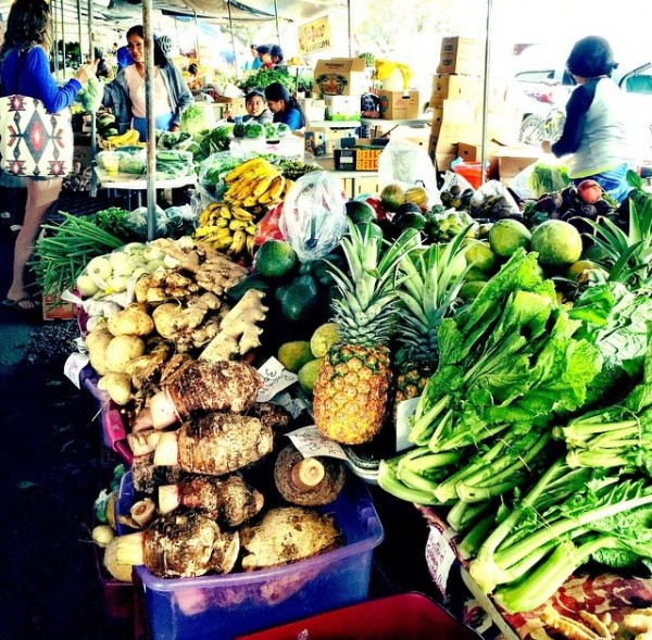Fresh Produce at Hilo Farmers Market on the Big Island