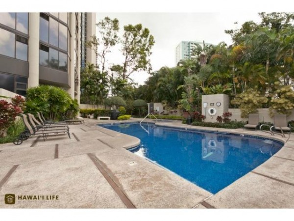 Take a swim at the Honolulu Tower's pool!