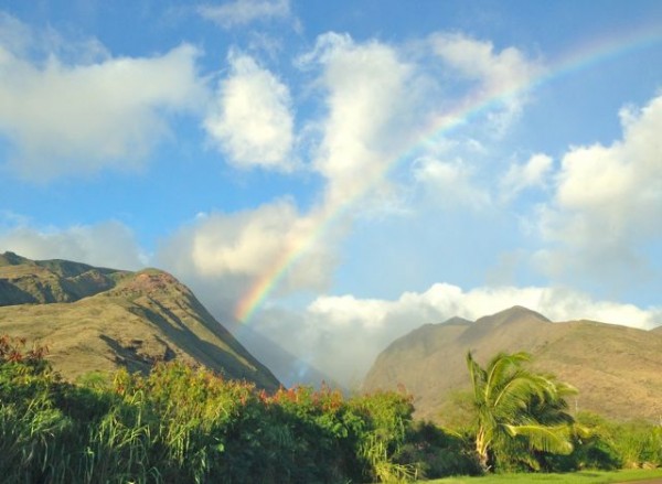 A Maui rainbow seen from Olowalu Mauka