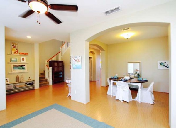 View of Dining room and Foyer from Living Room
